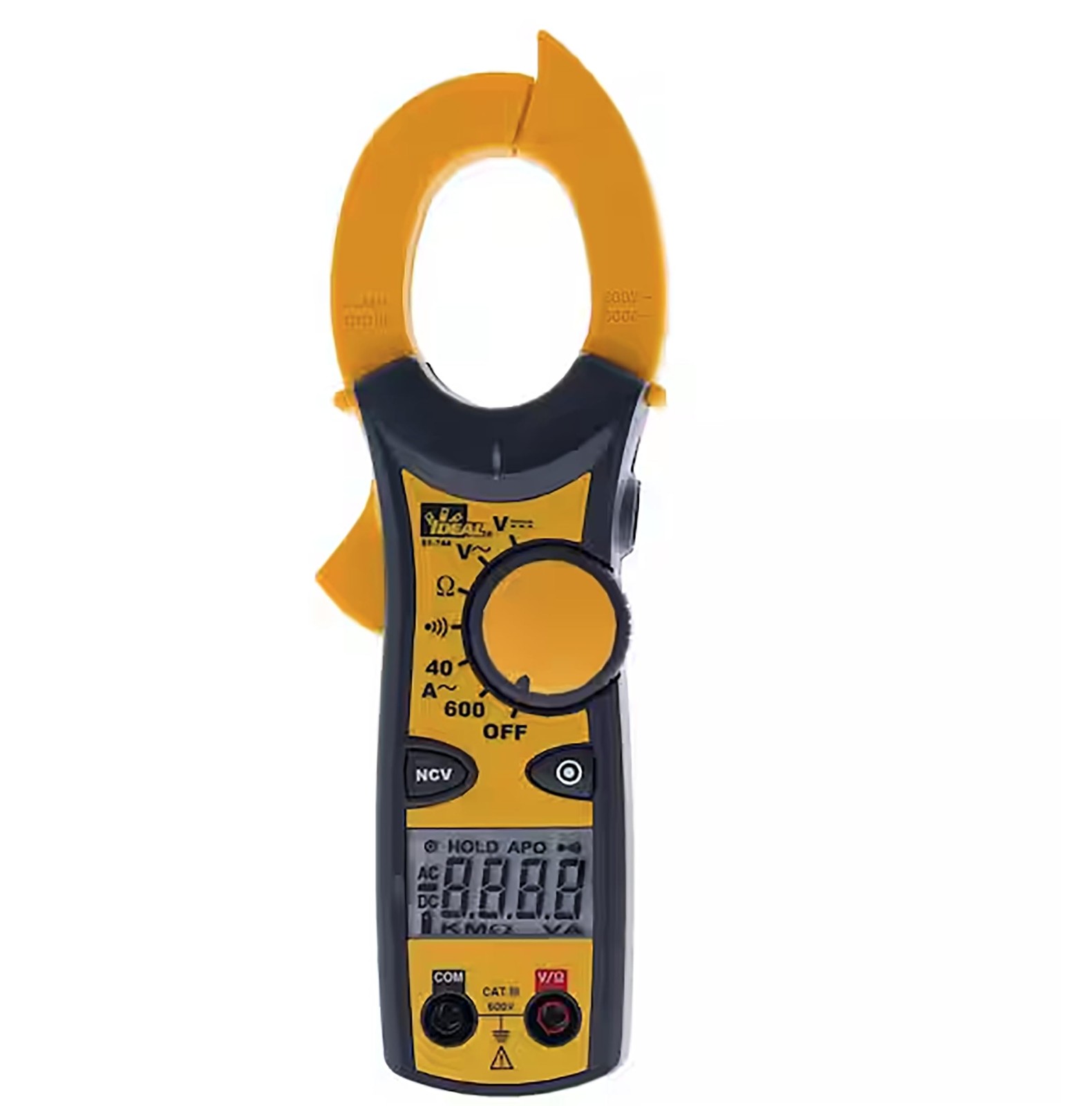 Ideal Electrical Clamp-Pro Digital Clamp Meter | 31.2 cubic inches, Yellow