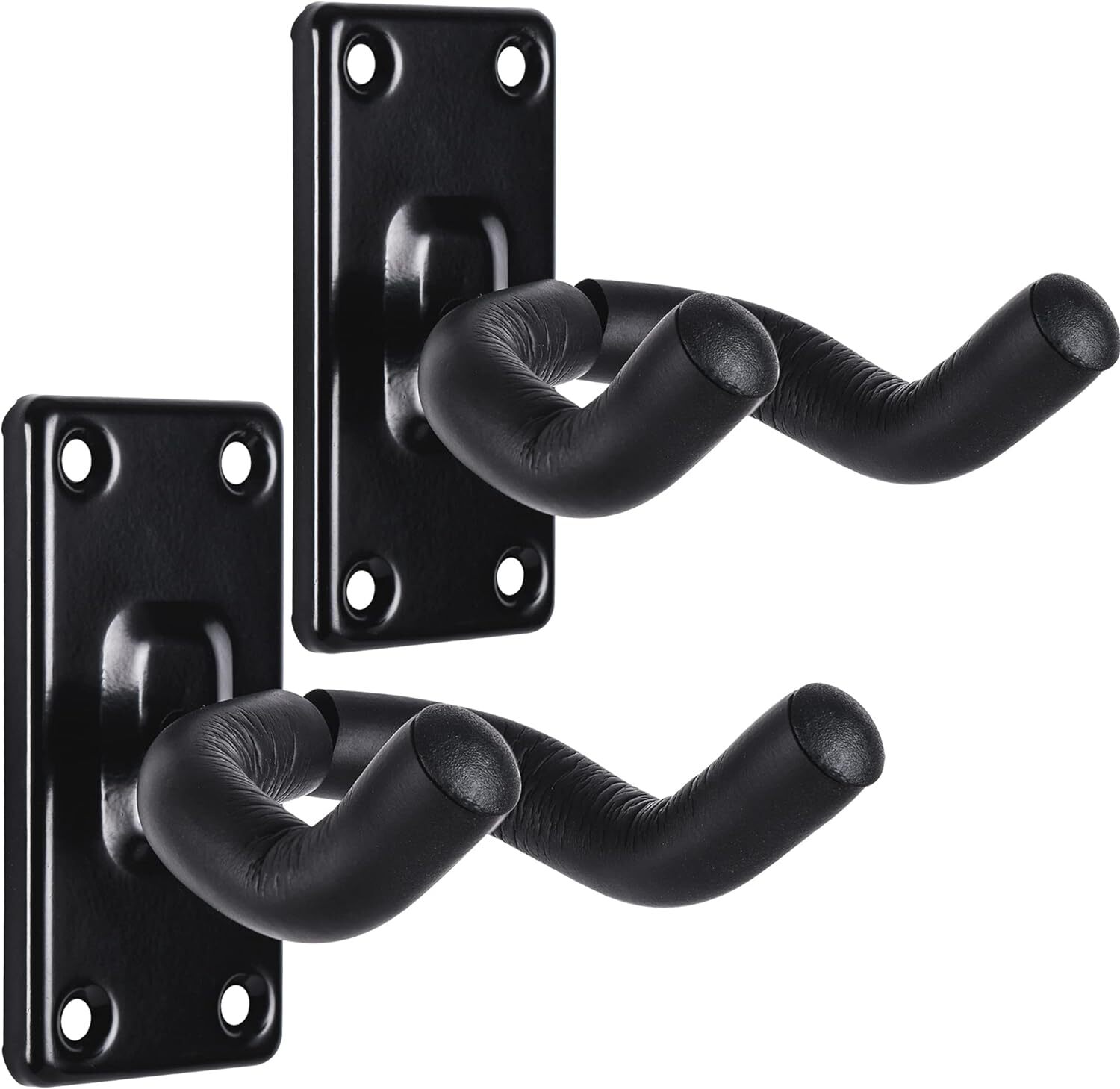 2 Pack Professional Guitar Hangers with Soft Padding and 360 Degree Adjustment