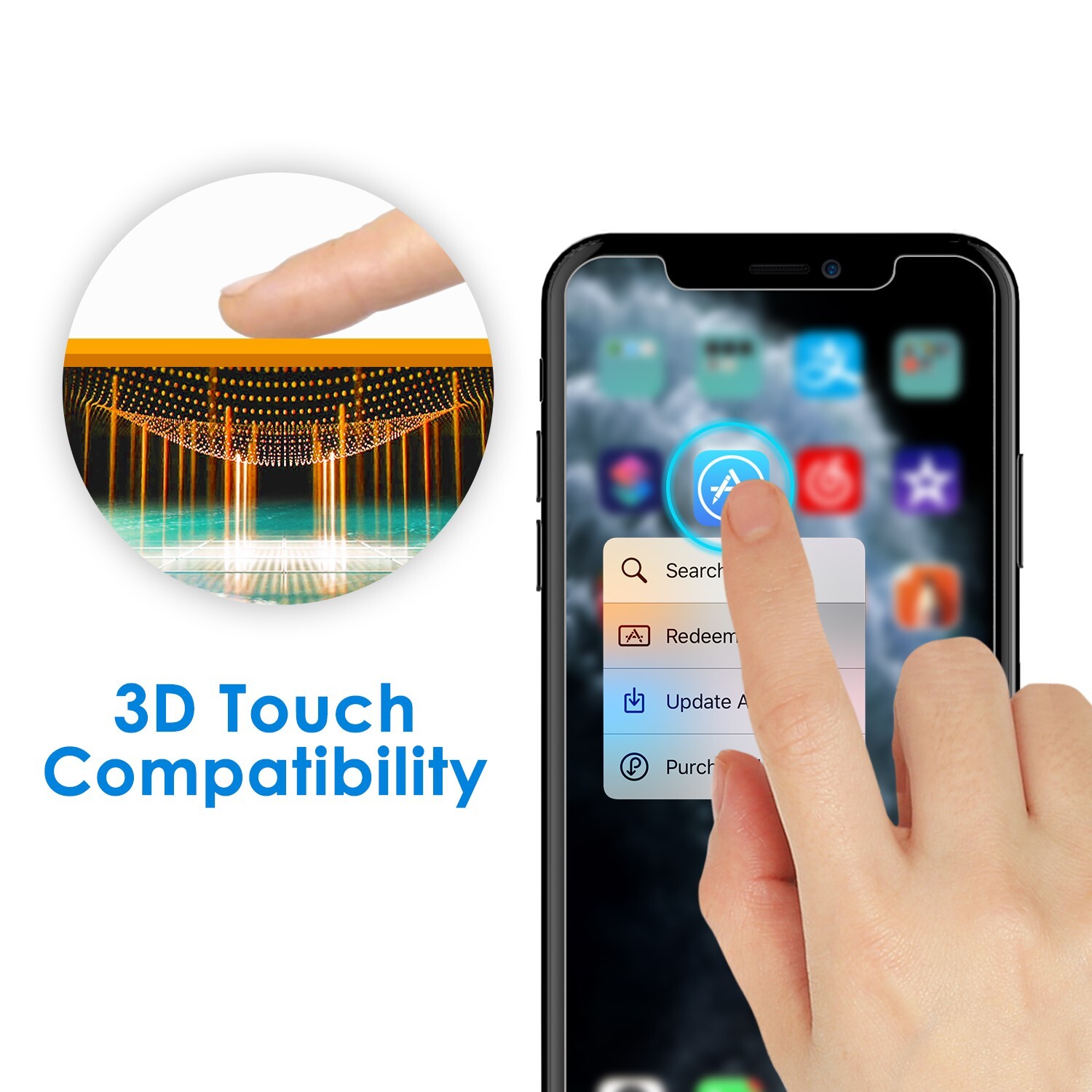 JETech Screen Protector for iPhone 11 Pro Max and iPhone Xs Max 6.5-Inch, 2-Pack