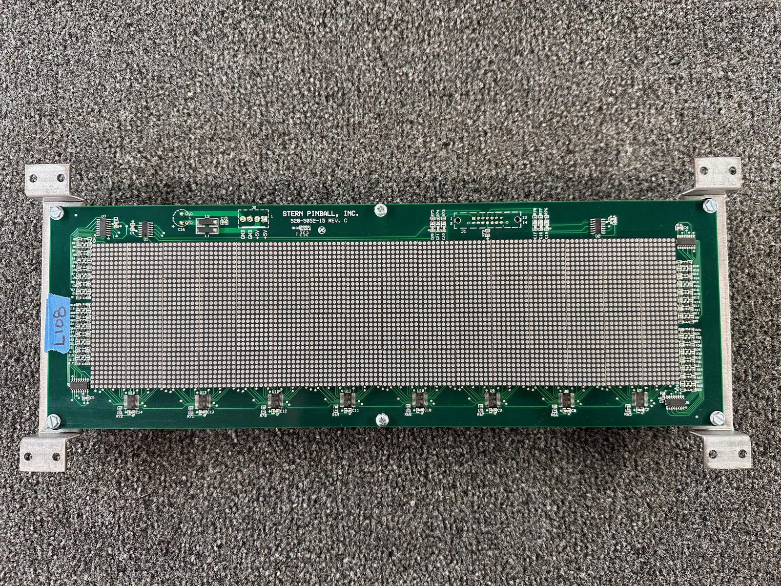 Stern Pinball 128x32 LED DMD Dot Matrix Display 5v Red/Orange 520-5052-15 L108