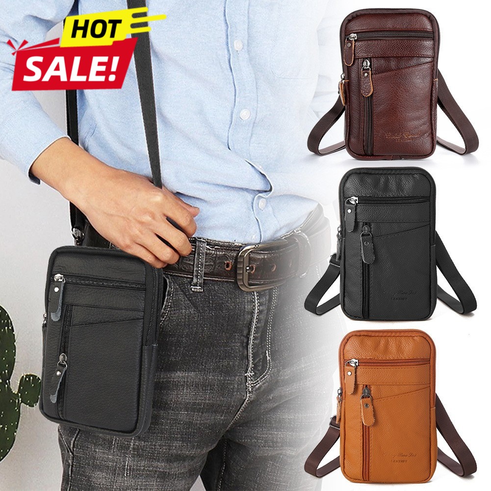 Adjustable Crossbody Bag for Men & Women Multi-Pocket Phone Holder&Wallet Design
