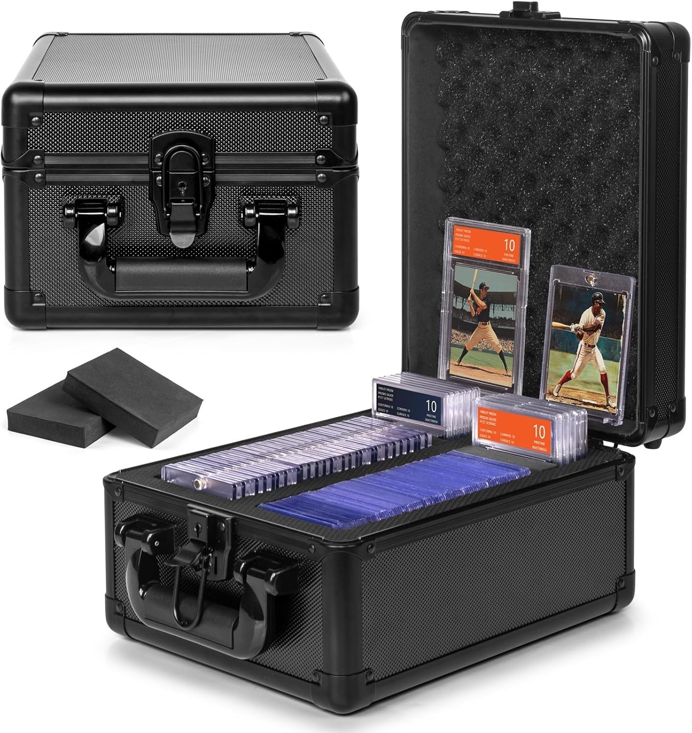 Graded Card Storage Box, PSA Slab Case Holder for Graded Cards, Top Loaders