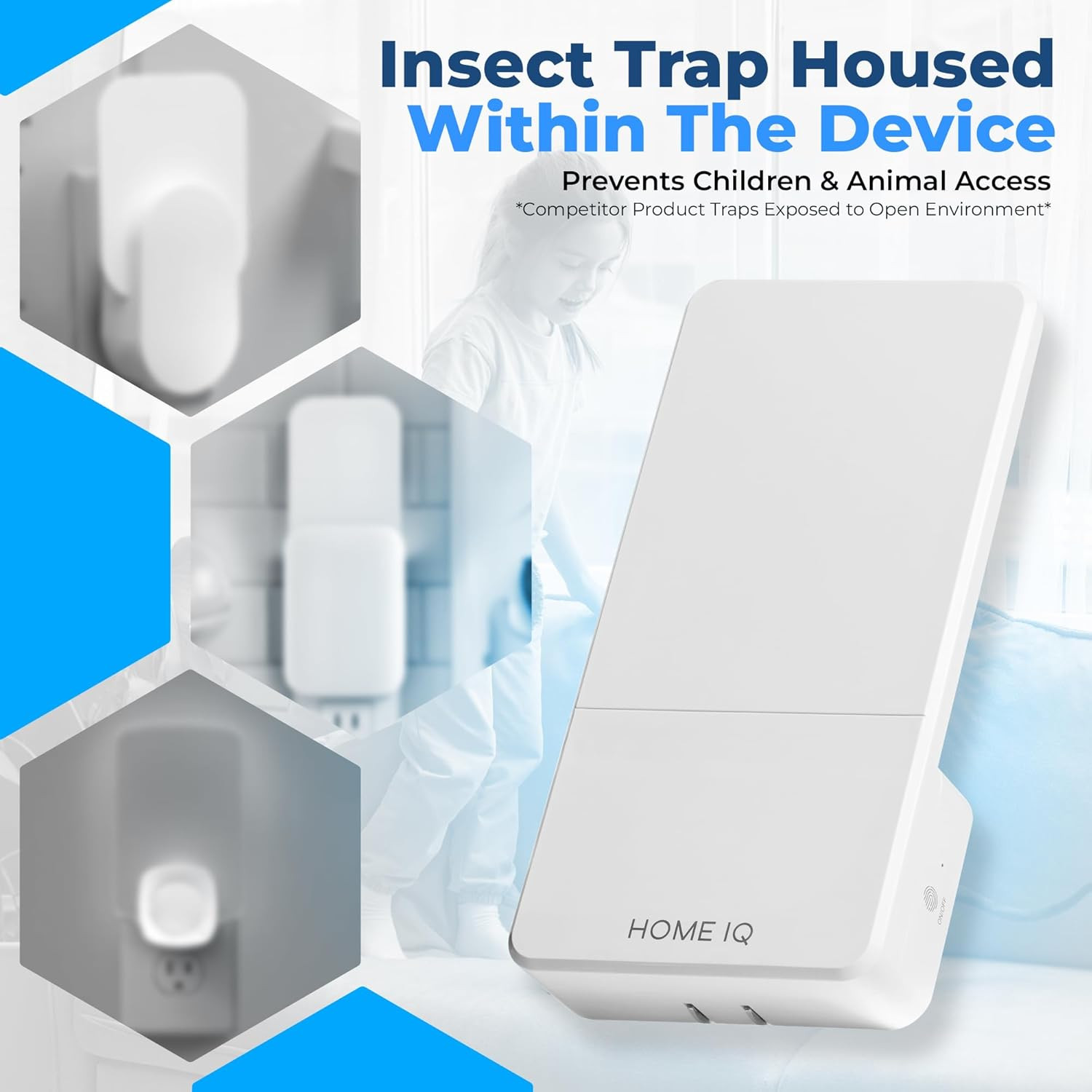 Indoor UV Flying Insect Trap and Night Light. LED Powered Pest Control Device...