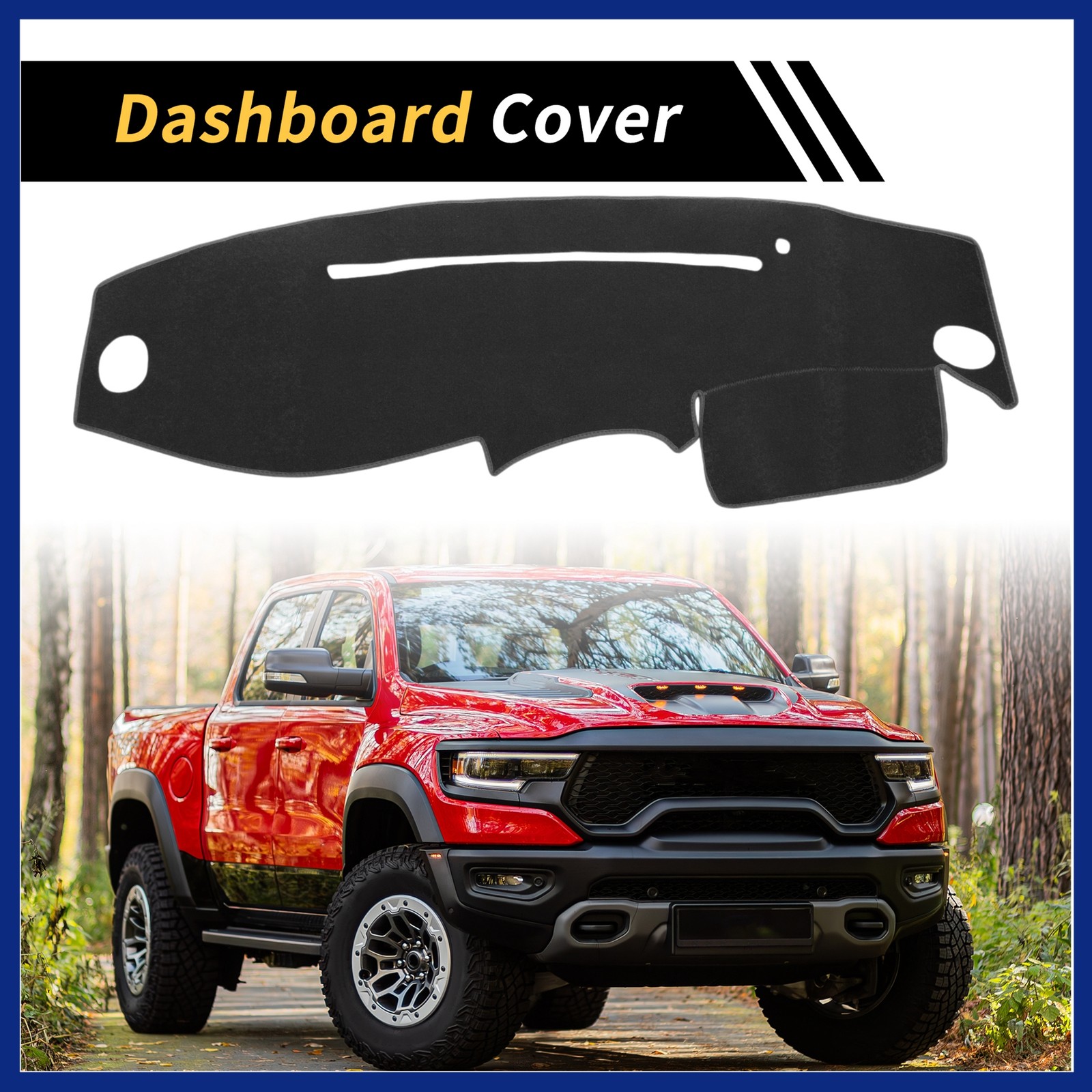 Dash Cover for Ford for Ranger 95-11 Non-Slip Dash Cover Mat Pad