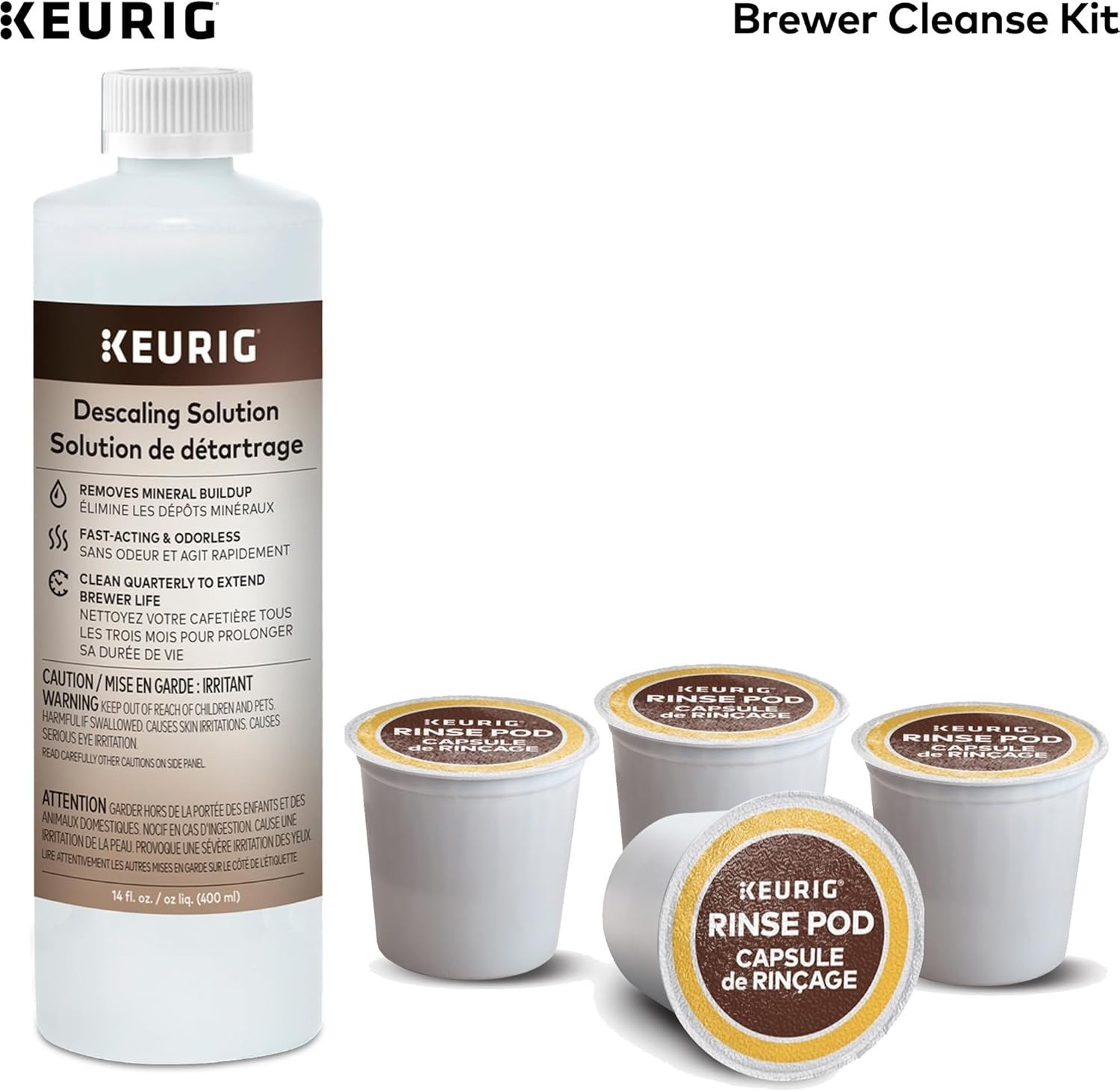 Coffee Maker Descaling Solution Unscented Deep Cleaning Kit Compatible