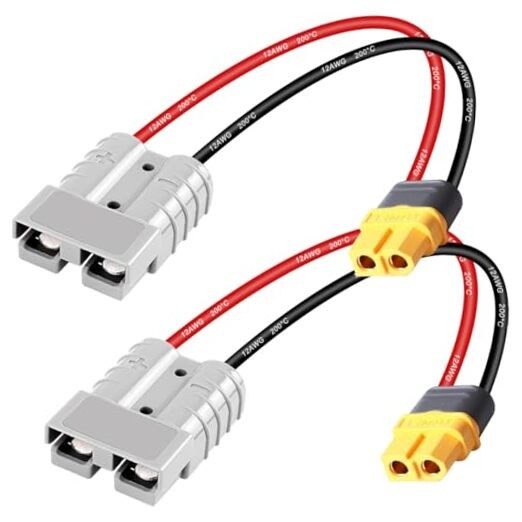 Battery Quick Connect/Disconnect Connector,50AMP 600V 50A Plug to XT60 Female