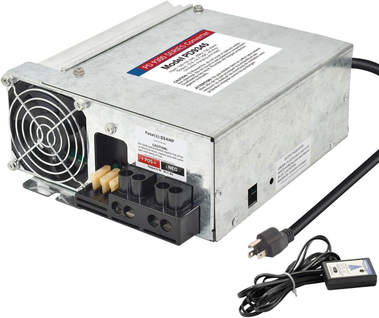 PD9345 RV Power Converter Replacement 9300 Series Converter 45Amp 120V to 12V