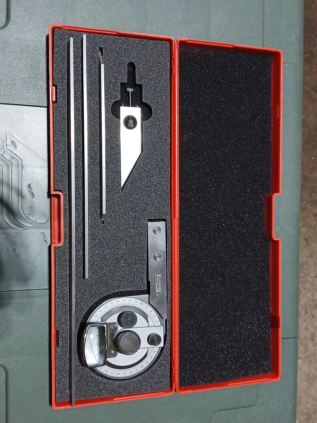 Spi Long Blade Bevel Protractor Mint Condition