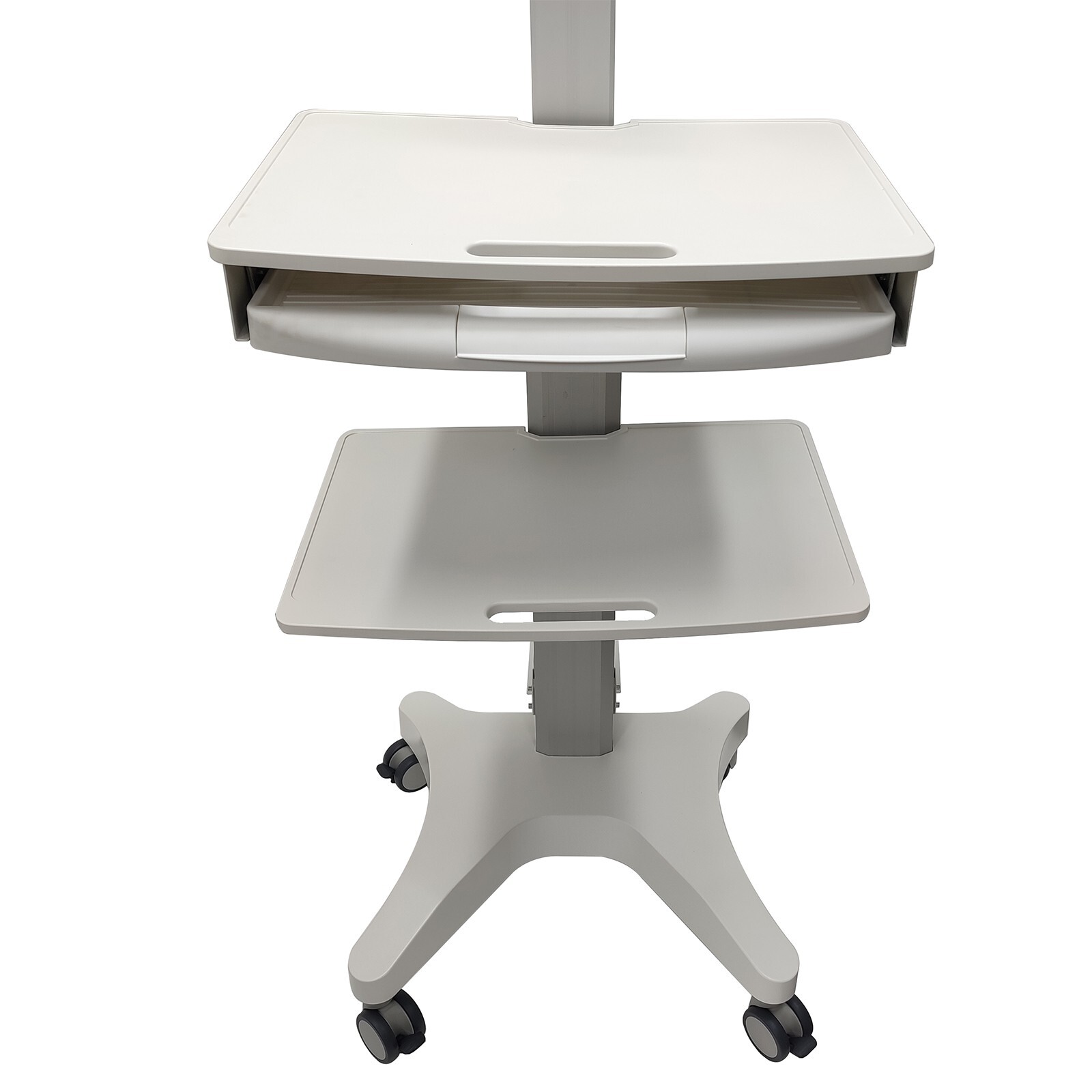Floor Stand Movable Workbench Computer Cart Mobile Workstation Monitors Support
