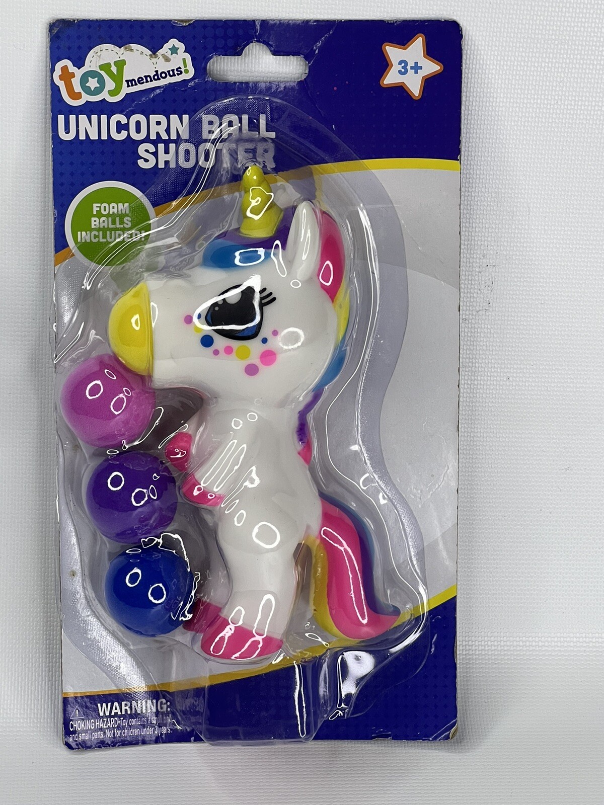 TOYMENDOUS UNICORN BALL SHOOTER -NIB- AGES 3+