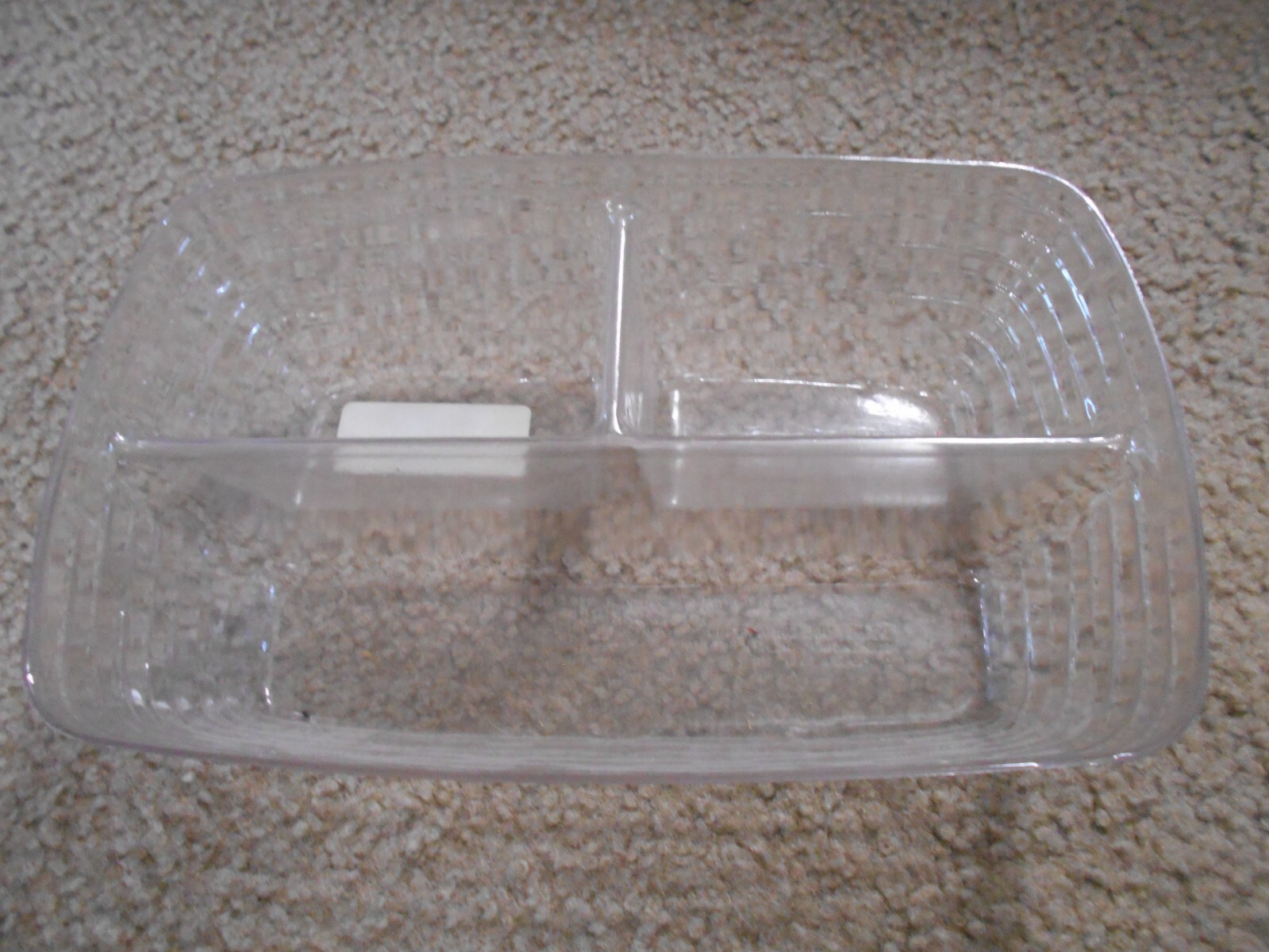 Longaberger Holiday Cheer 3 way divided plastic protector 45128  11" x 7"