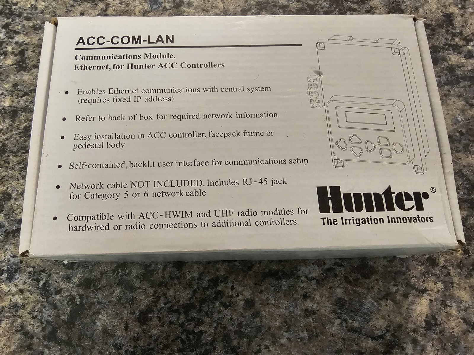NEW HUNTER ACC-COM-LAN Ethernet Communication Module For Hunter ACC Controllers