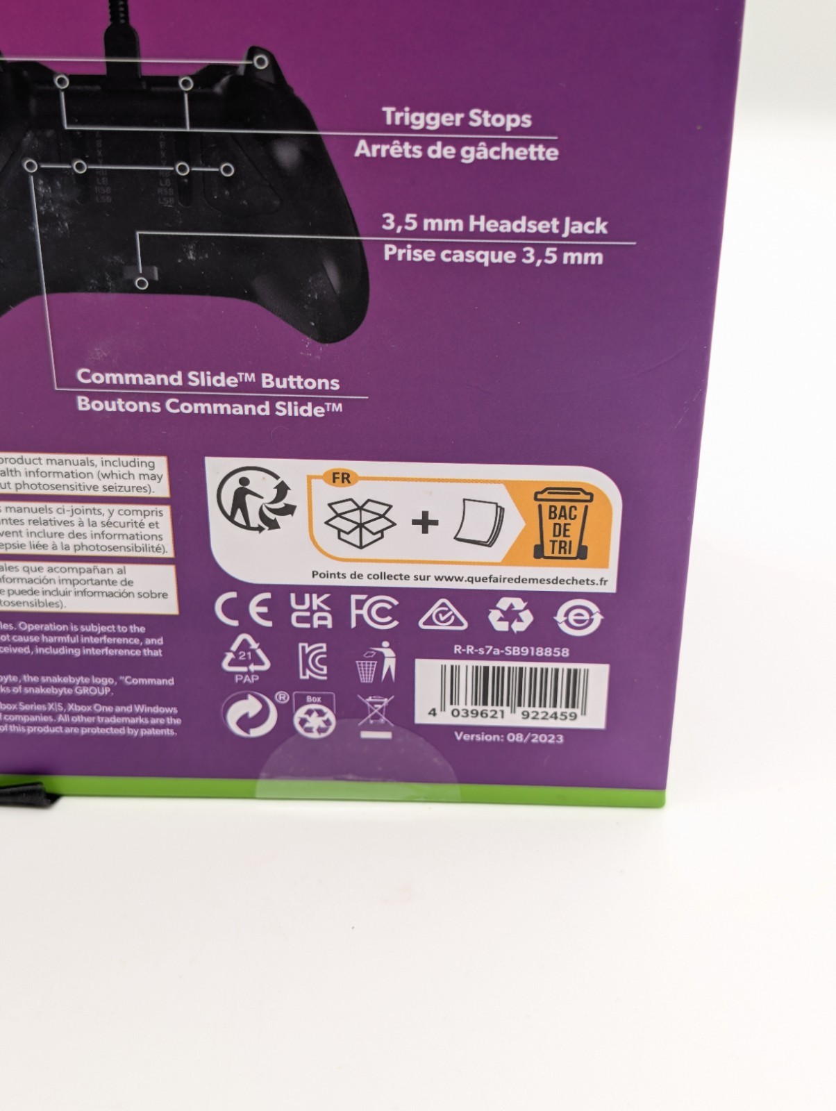 XBox SeriesX Game Pad Snakebyte Pro X Licensed Wired Video Game Controller Black