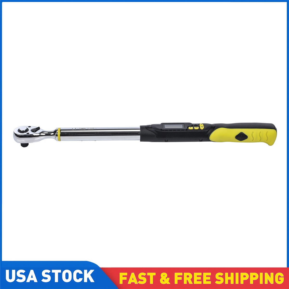 1/2" Digital Torque Wrench 10-200 Nm ISO Calibrated + Case + 2pcs AA Batteries