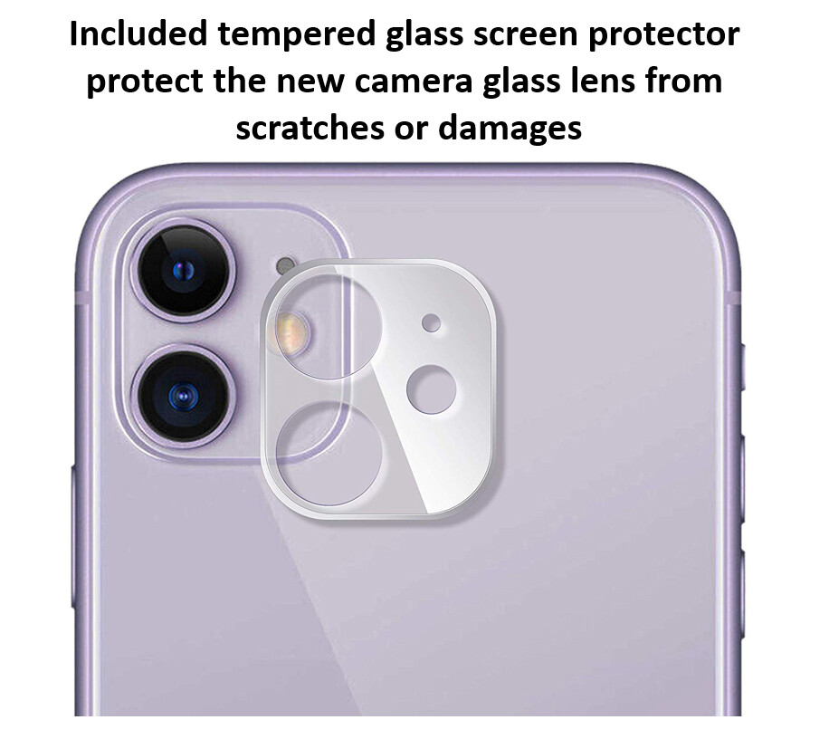 Rear Back Camera Glass Lens Replacement For iPhone 11 6.1+Tool+Screen Protector