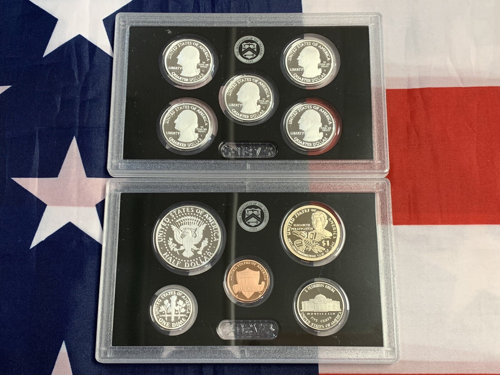 2020-s US SILVER Proof Set . 10-coin set. NO "W" Nickel