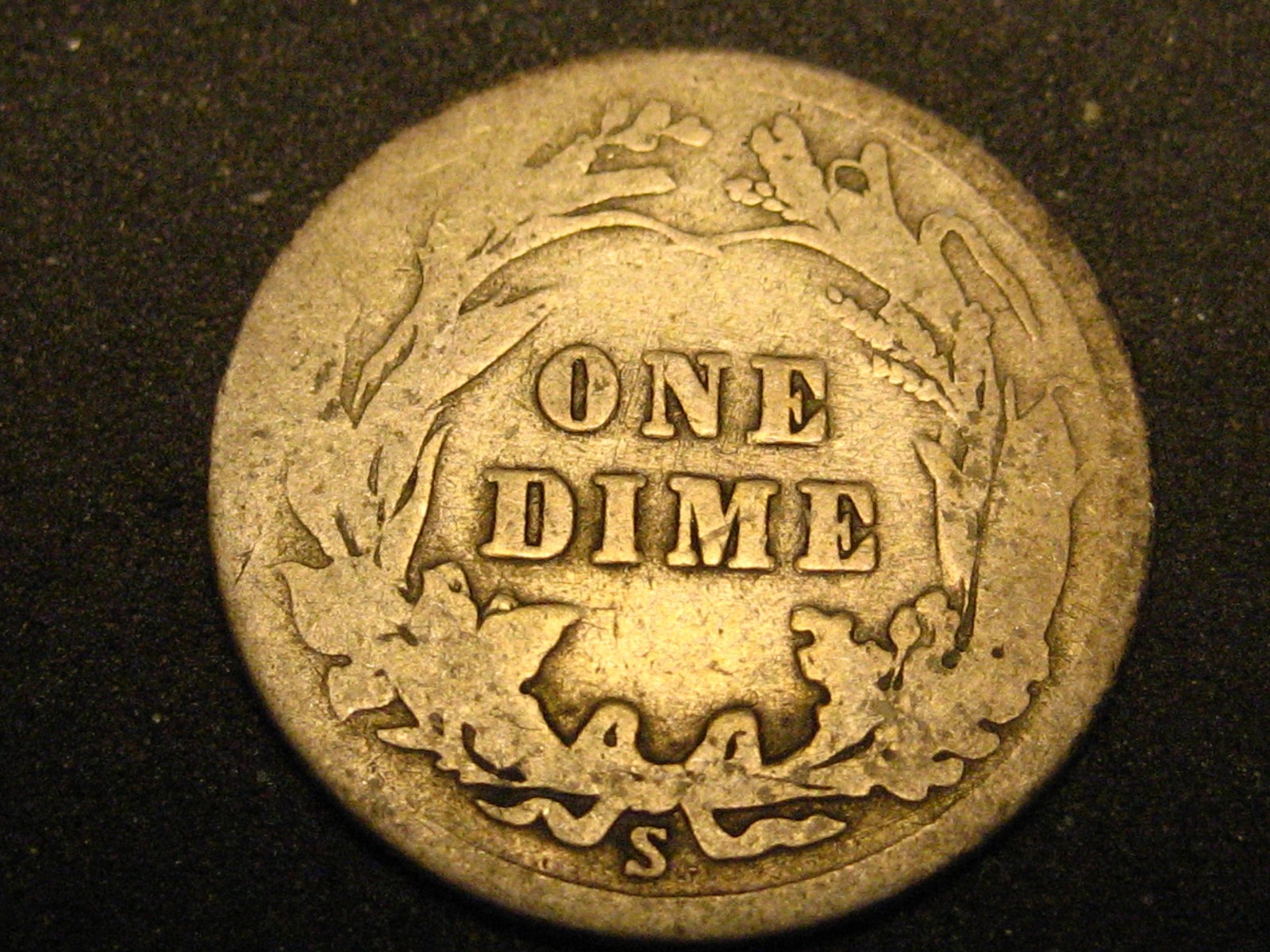 1912-S 90% Silver Barber Dime Good #4