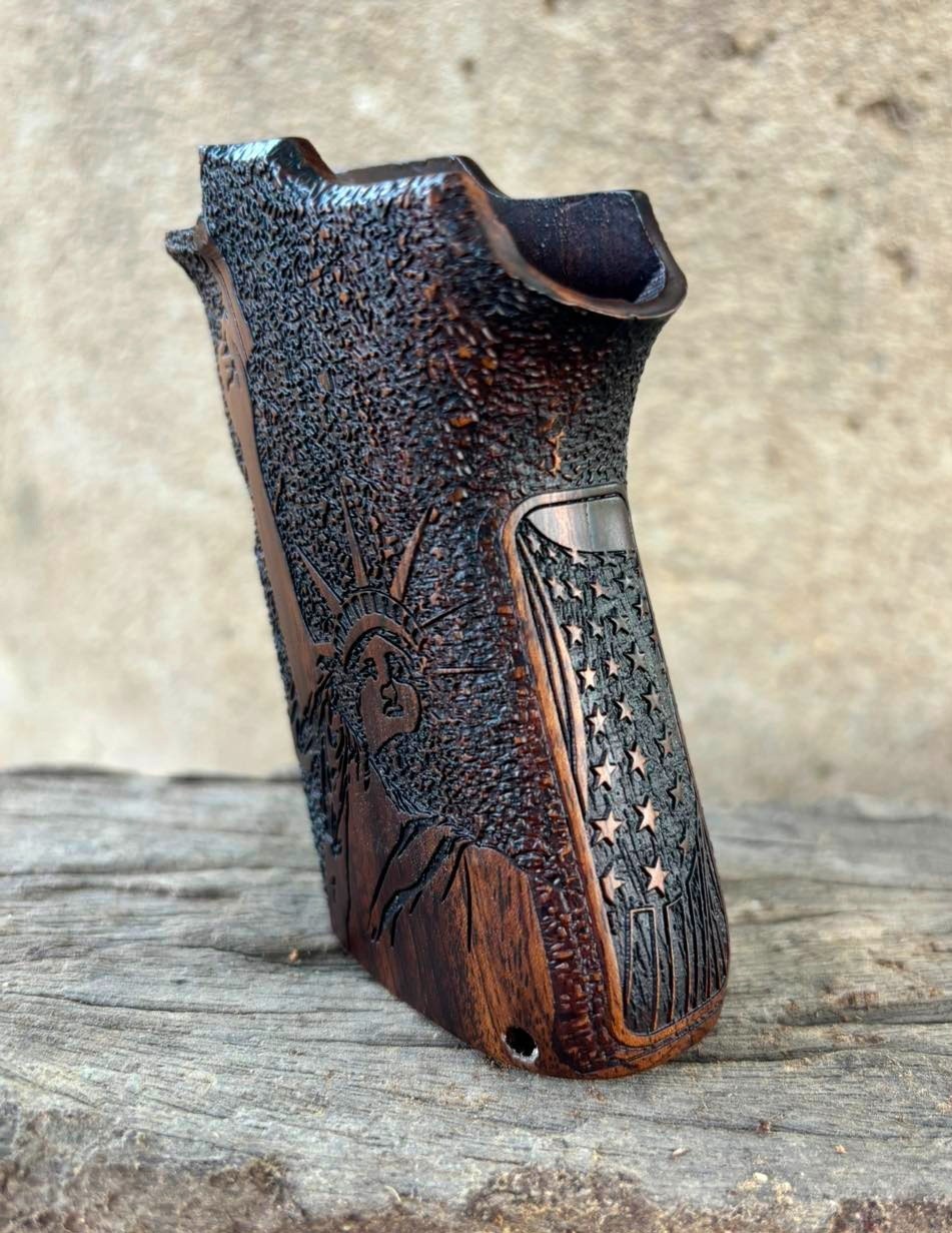 Rare solid Wood grips for S&W 3913