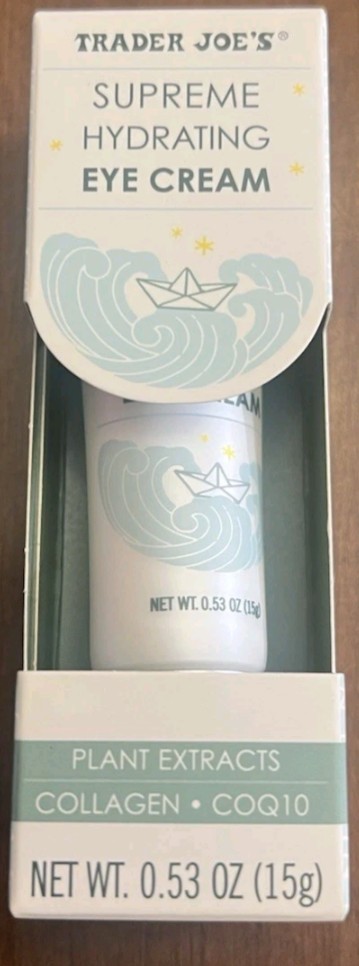 Supreme Hydrating Eye Cream Trader Joes Plant Extracts Collagen