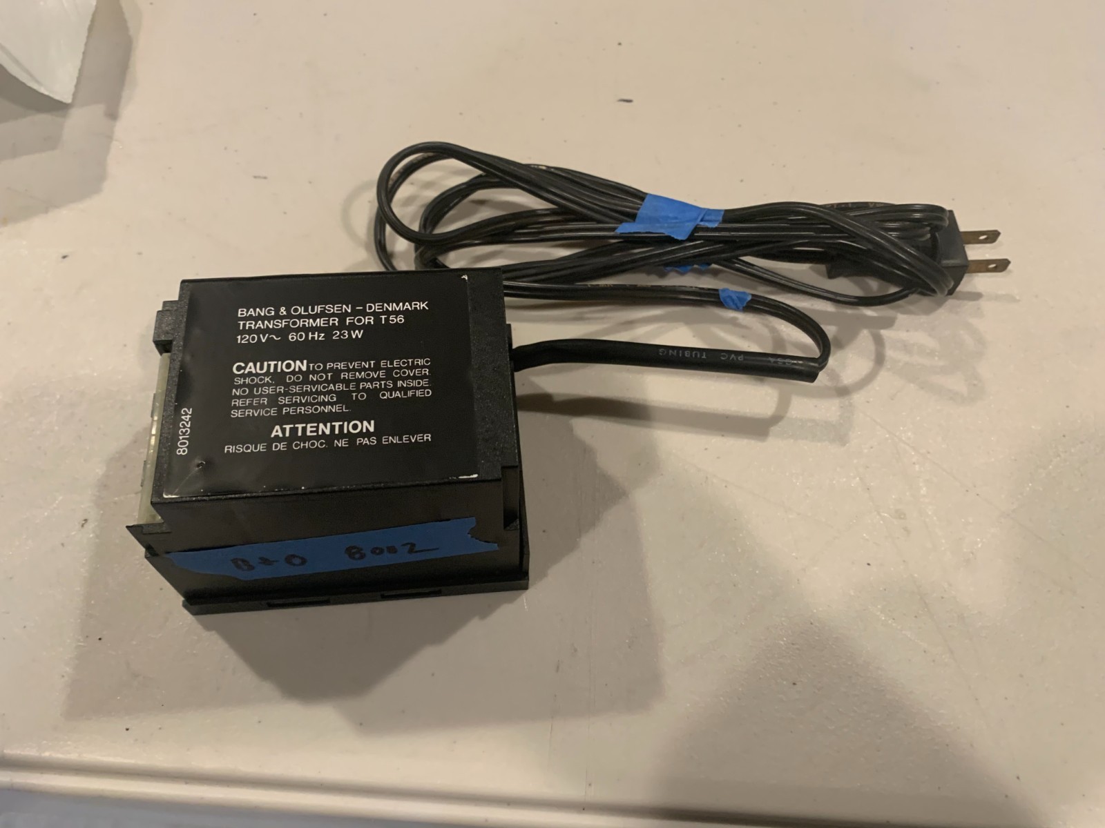 Bang Olufsen Beogram 8002 Tangential Turntable Transformer + Cord
