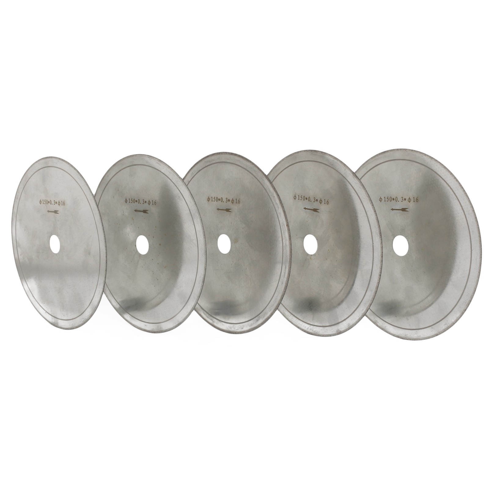 5Pcs 6" inch Super-Thin Arbor Hole 5/8" Rim 0.4mm Diamond Lapidary Saw Blade