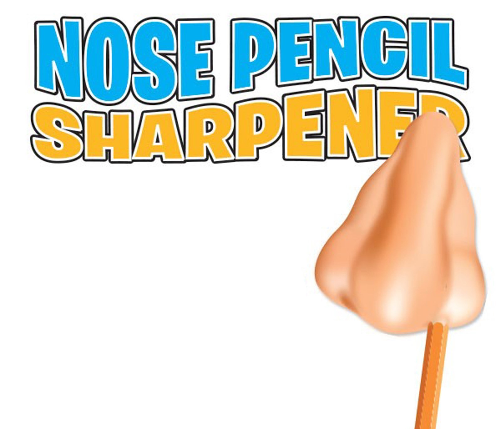 Light Skin Tone - Plastic Nose Shaped Pencil Sharpener - Novelty Fun Gag Gift