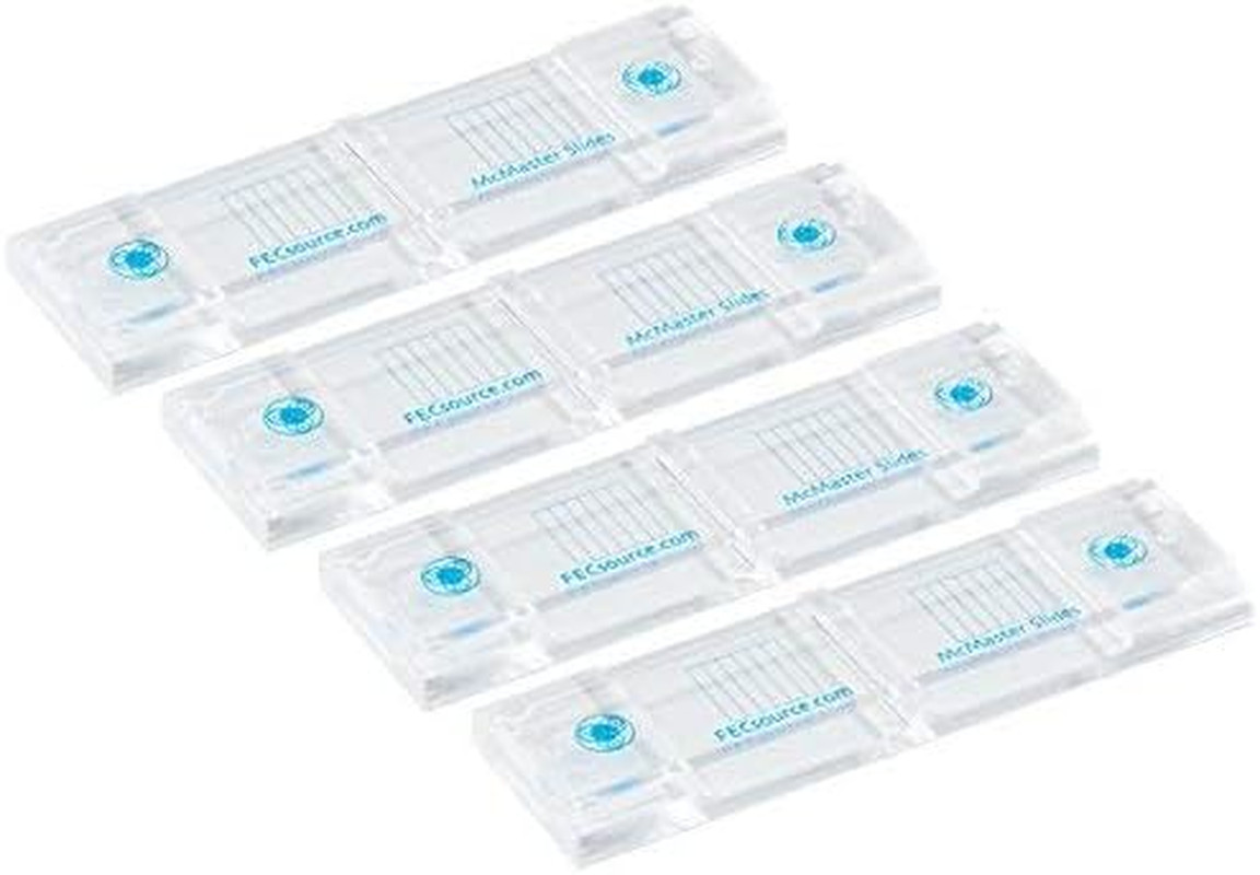 4 Mcmaster Method Microscope Slides, by , Fecal/Worm Egg Count for Parasites for
