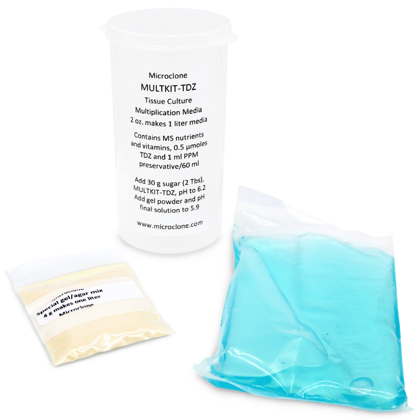 Microclone Tissue Culture Tissueponics Multkit-TDZ Most Plant Cannabis Storage