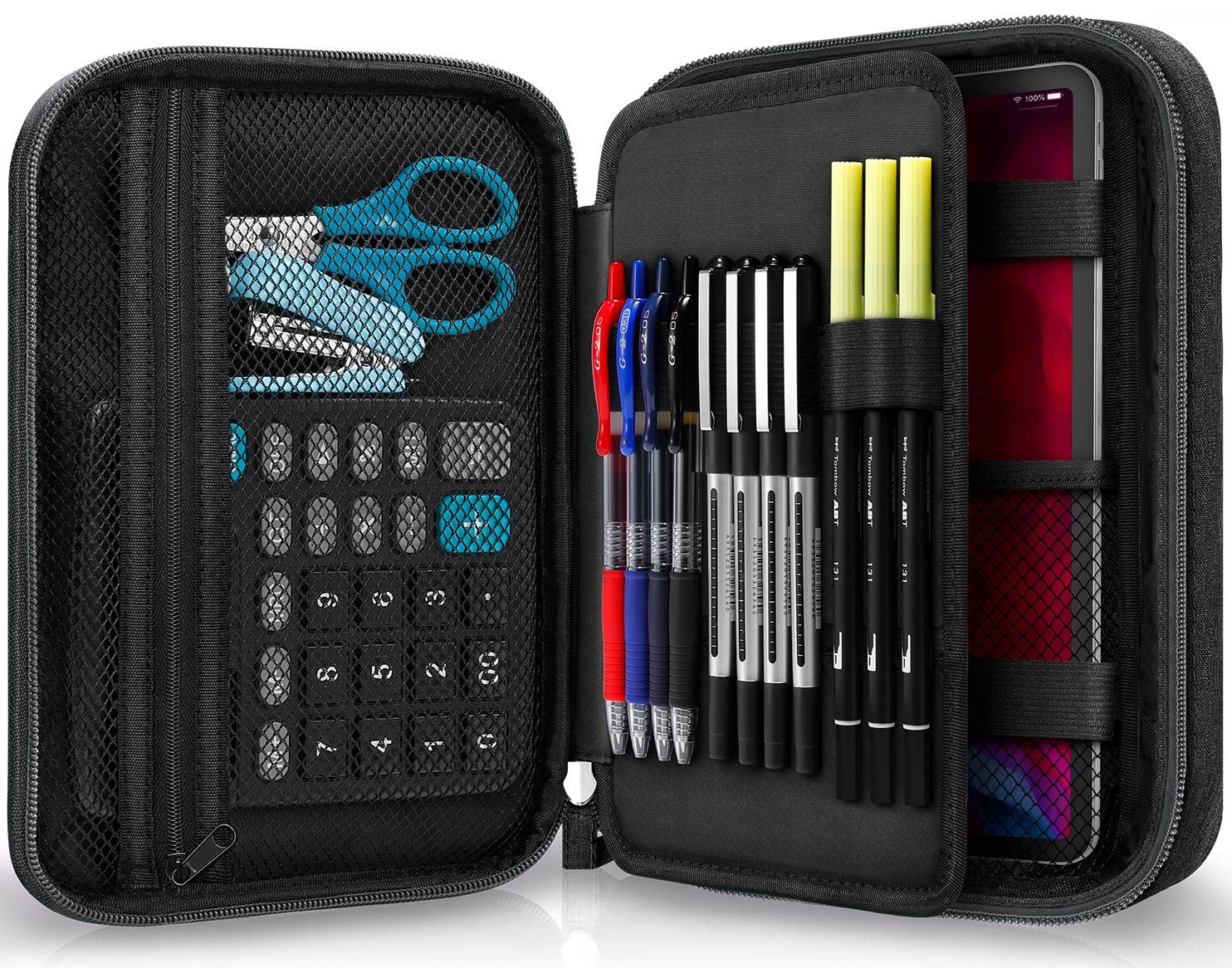 Big Capacity Storage Pouch Marker Pen Pencil Case Simple Stationery Bag Box A...