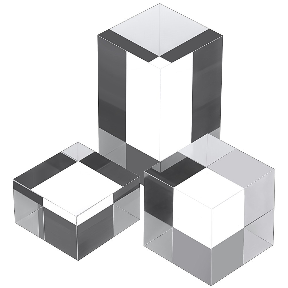 3 Pcs Acrylic Shooting Base Jewelry Box Riser Products Display Stands Showcase