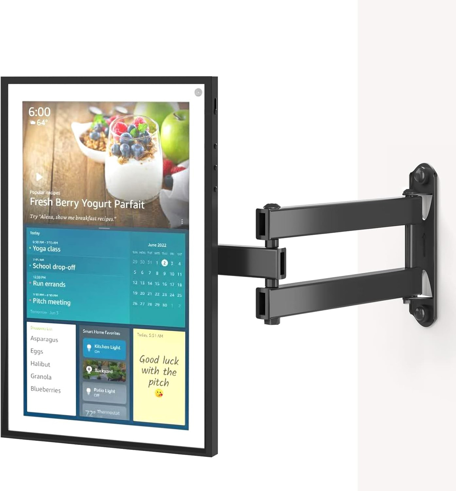 Wall Mount for Show 21 and Show 15 Adjustable Heavy Duty Arm Swivel Tilt