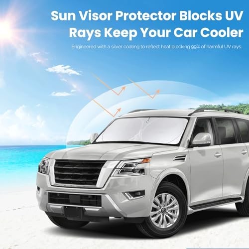Armada Windshield Sunshade 2017-2025 UV Block Front Window Car Shield Cover