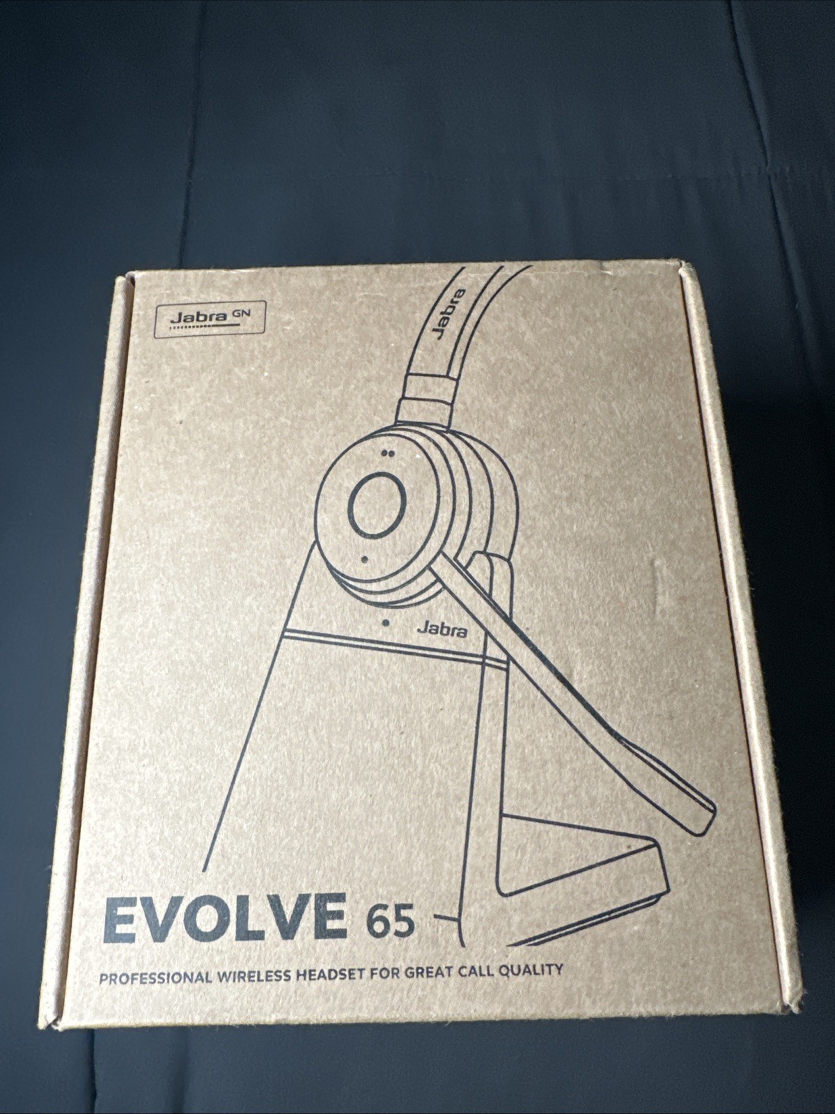 Jabra Evolve 65 TE  Wireless Mono Ear Headphones w/Stand