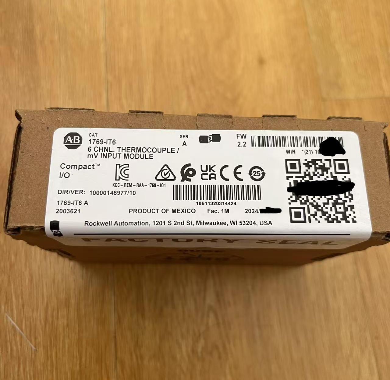 1769-IT6 /A 6 Point CompactLogix Thermocouple/mV Input Module New Sealed PLC DHL