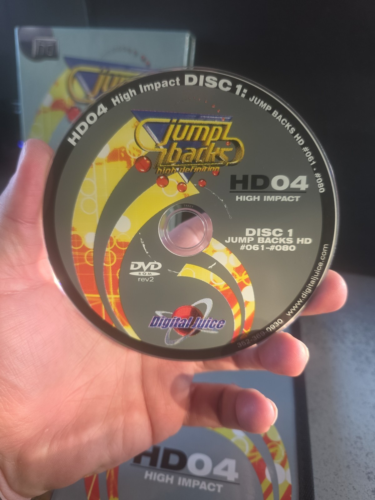 DIGITAL JUICE JUMP BACKS HIGH DEFINITION VOLUME HD04 HIGH IMPACT WITH CASE