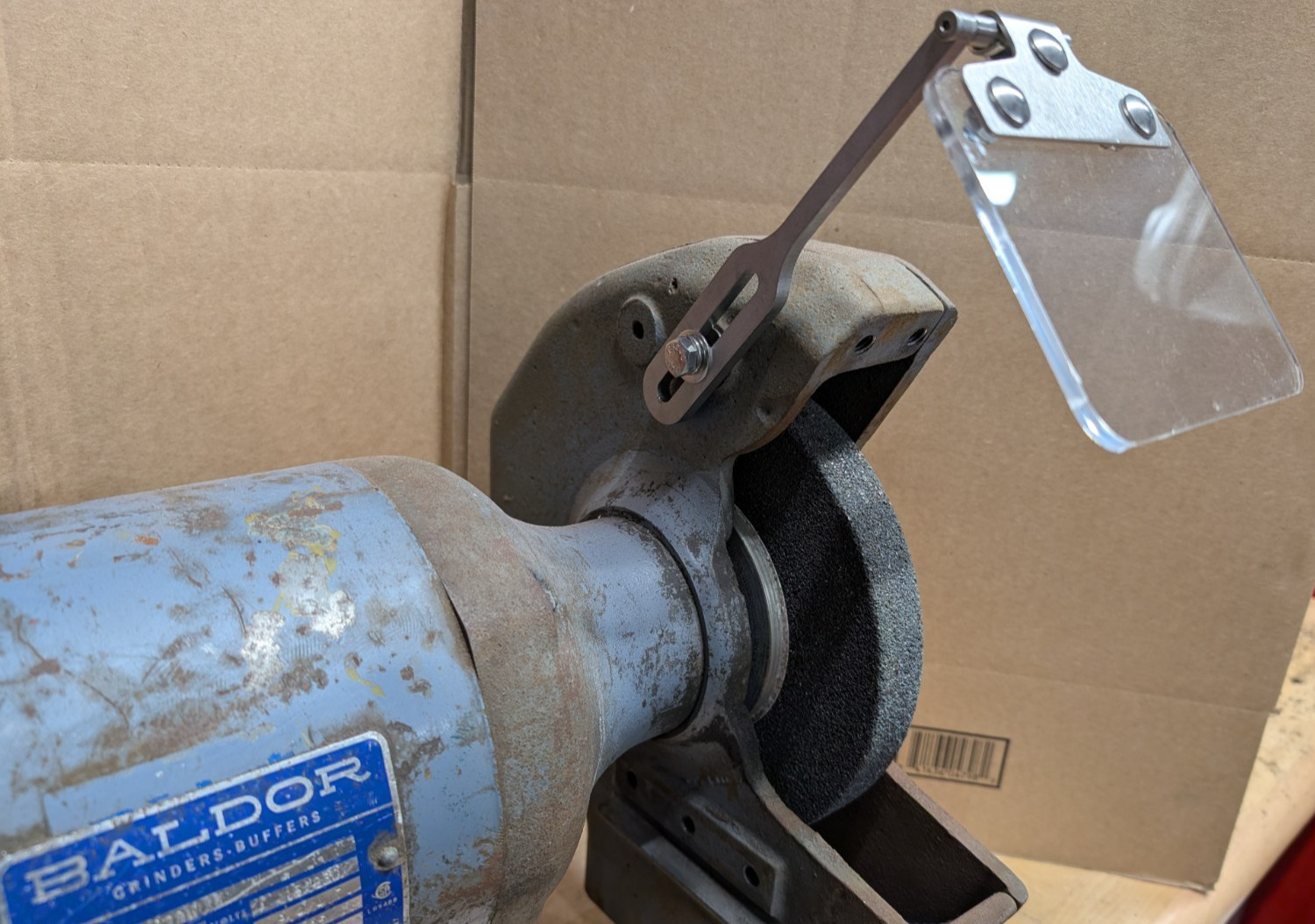Adjustable Bench Grinder Eye Shield 8”/10”/12”/14” | Baldor & Others | USA