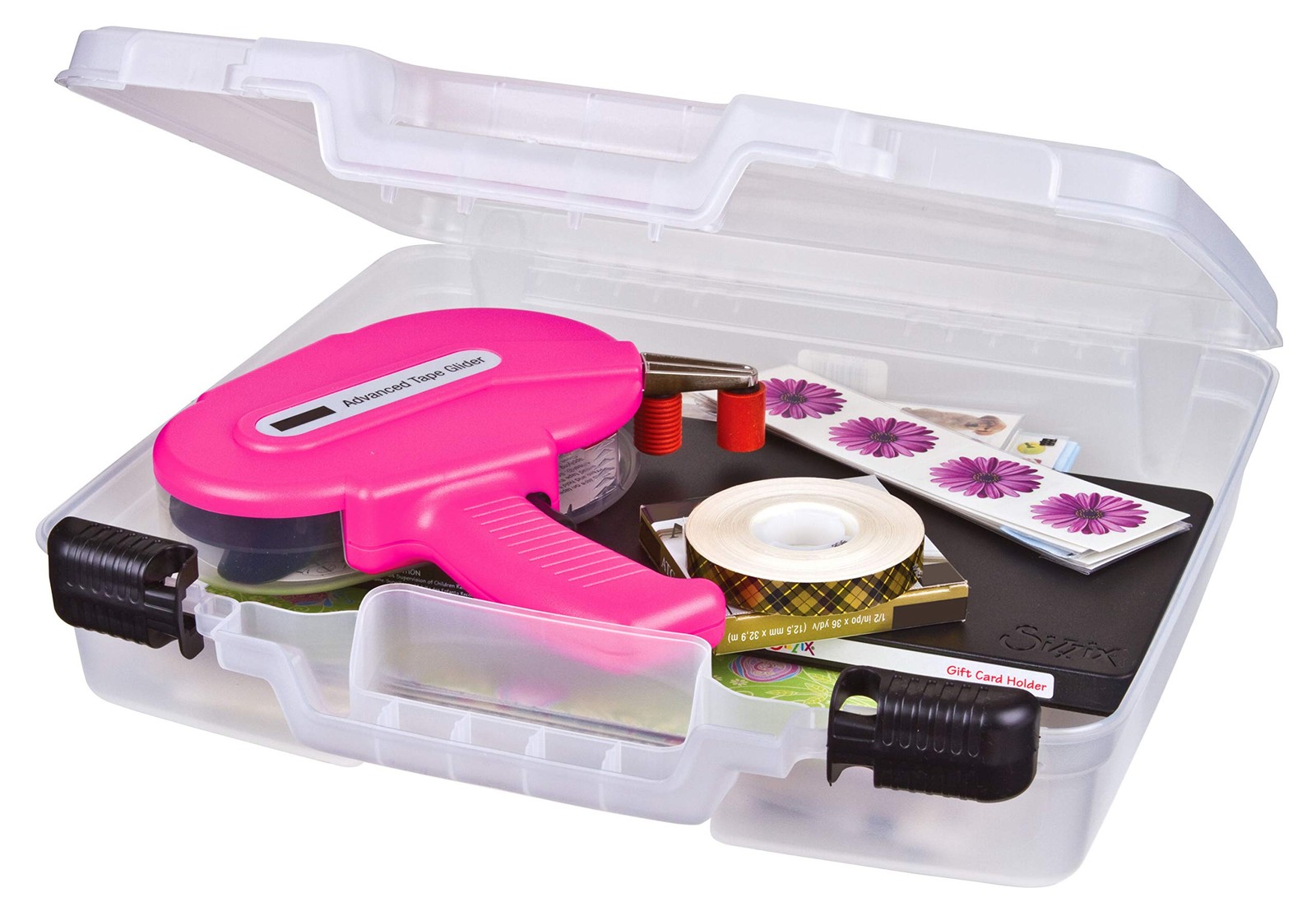 ArtBin 15 Inch Quick View Storage Box for Crafts Organizer Clear Carrying Case