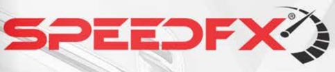 SpeedFX Hose End Fitting -8AN ST BLK HOSE END