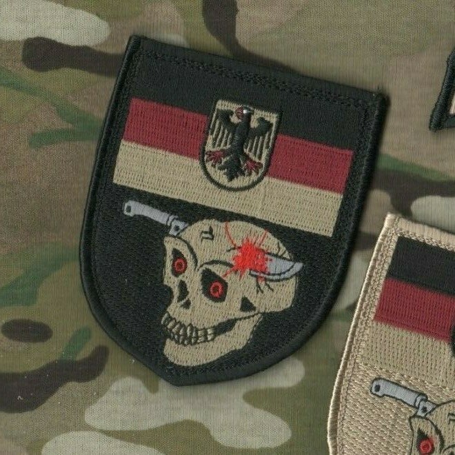 NATO ISAF JSOC KSK SP OPS vêlkrö German Flag DAGGER SKULL Helmand Afghanistan