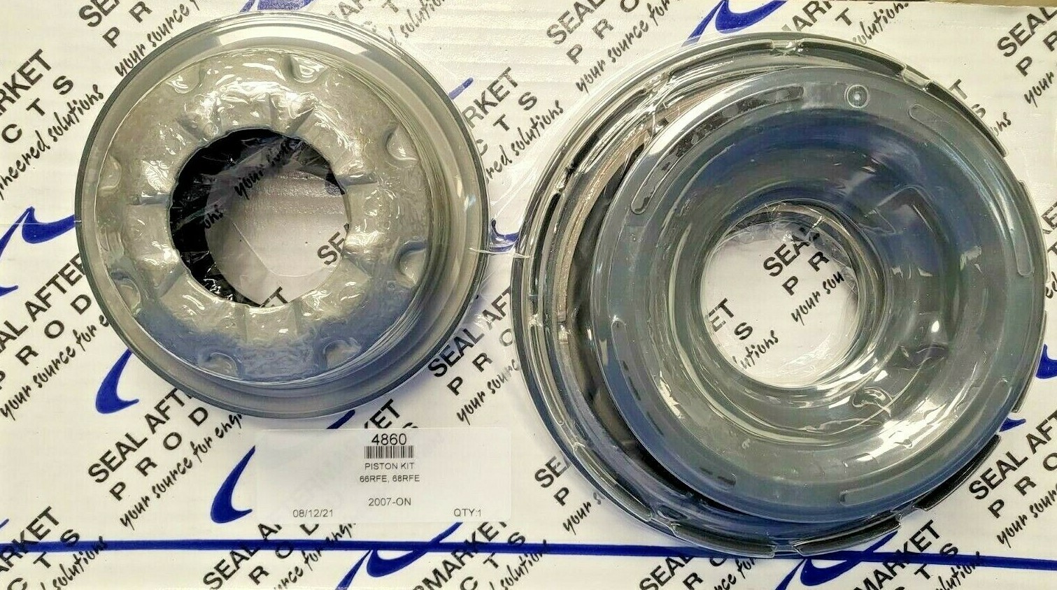 .For Dodge 68RFE PISTON KIT bonded molded 5 piece kit By S.E.A.L.