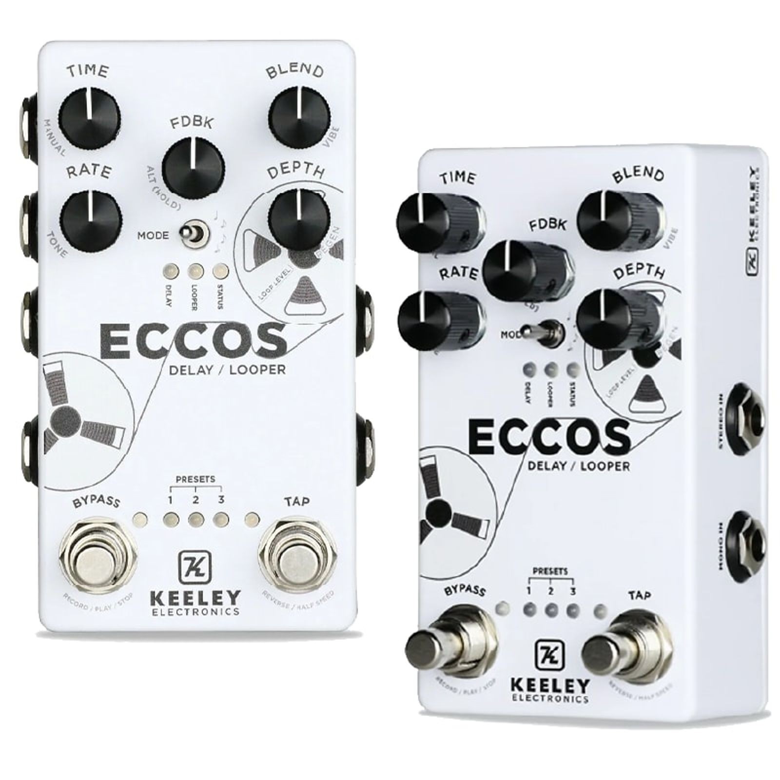 Keeley Eccos Tape Delay Looper Guitar Effects Pedal -NEW