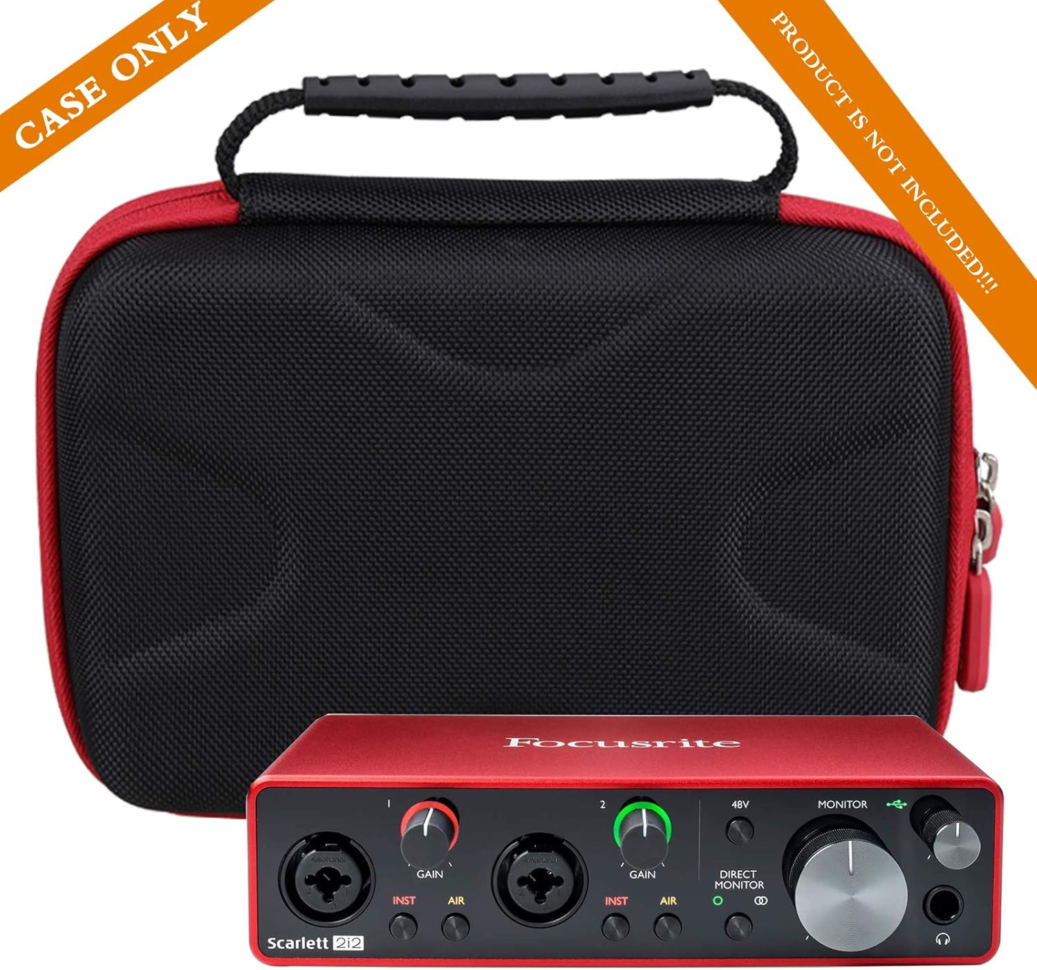 Case Compatible with Focusrite Scarlett 2I2 4Th Gen USB Audio Interface, Portab