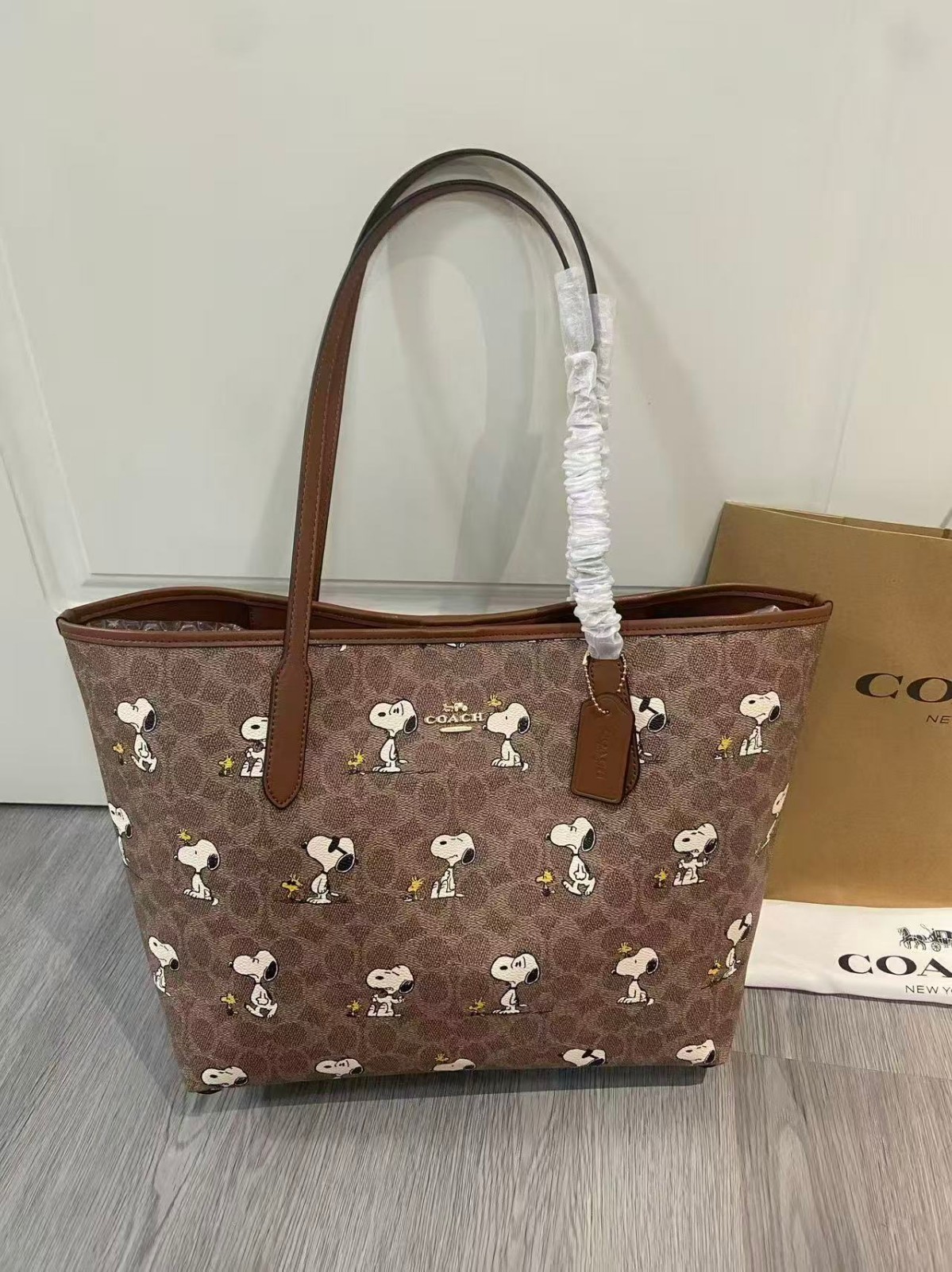 Coach CBJ89 City Tote Bag Signature Coated Canvas Outlet NWT