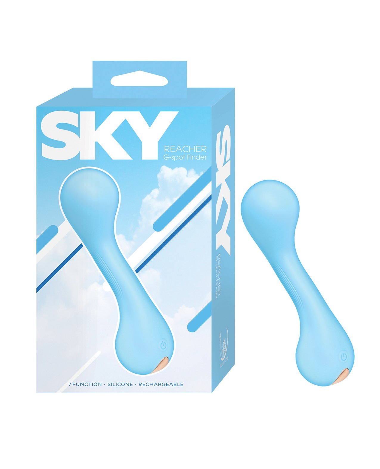 Nasstoys Sky G-Spot Finder Massage Wand Vibrator Blue