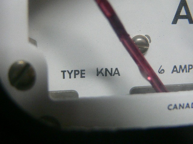 Type Kna Amperes Panel Meter Gauge 6Amp