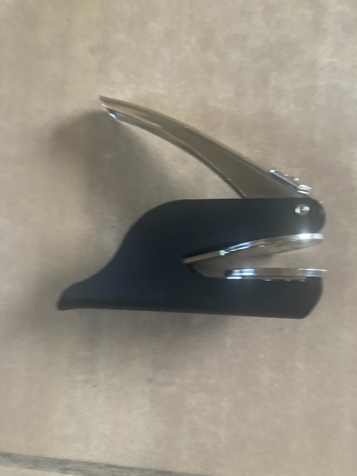 Round Blank Notary Public Seal Embosser 1-5/8" Diameter Steel