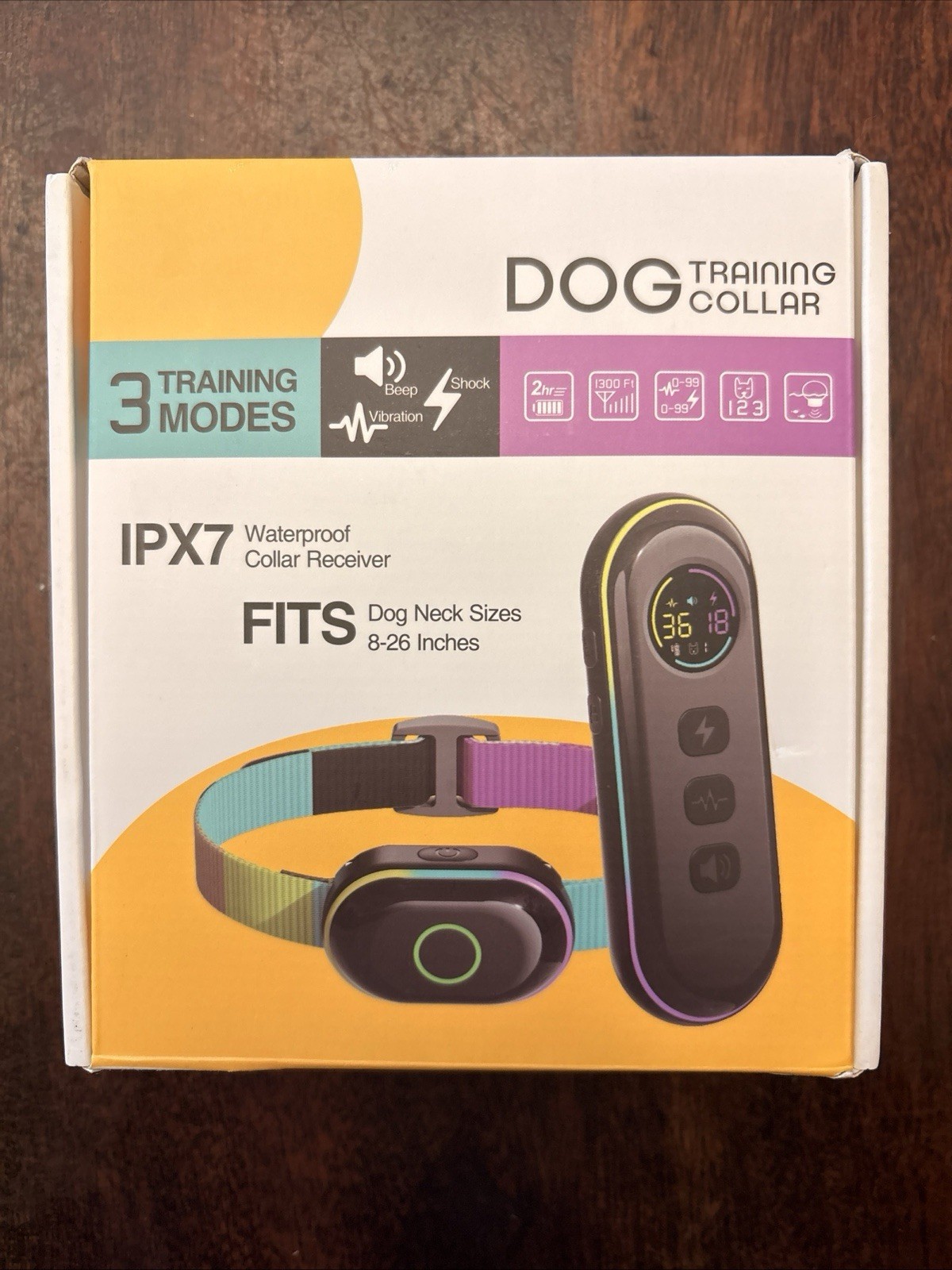 Dog Shock Collar Training Collar - White controller