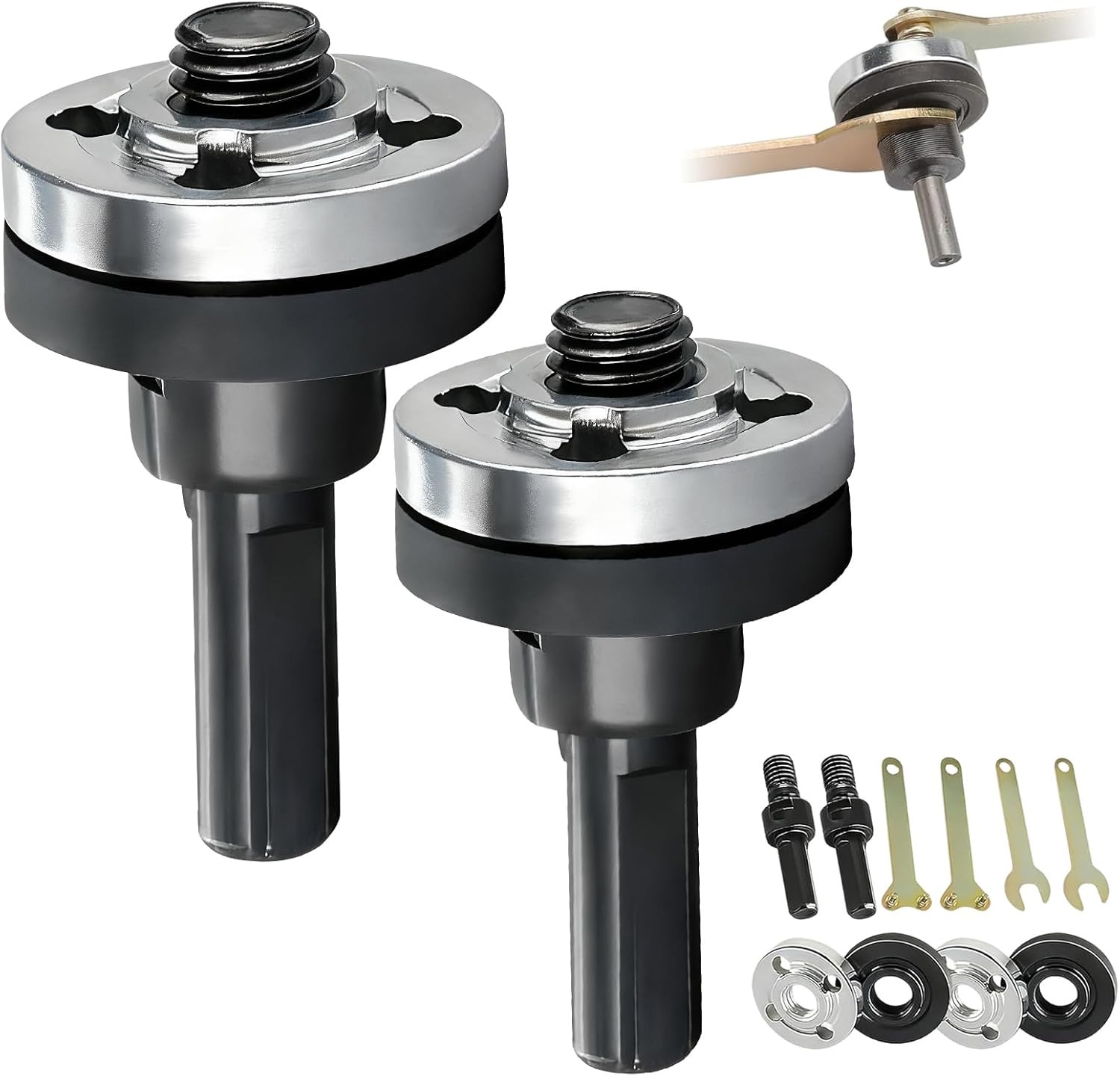2 Set Angle Grinder Connecting Set, 10Pcs Electric Drill Angle Grinder Connec...