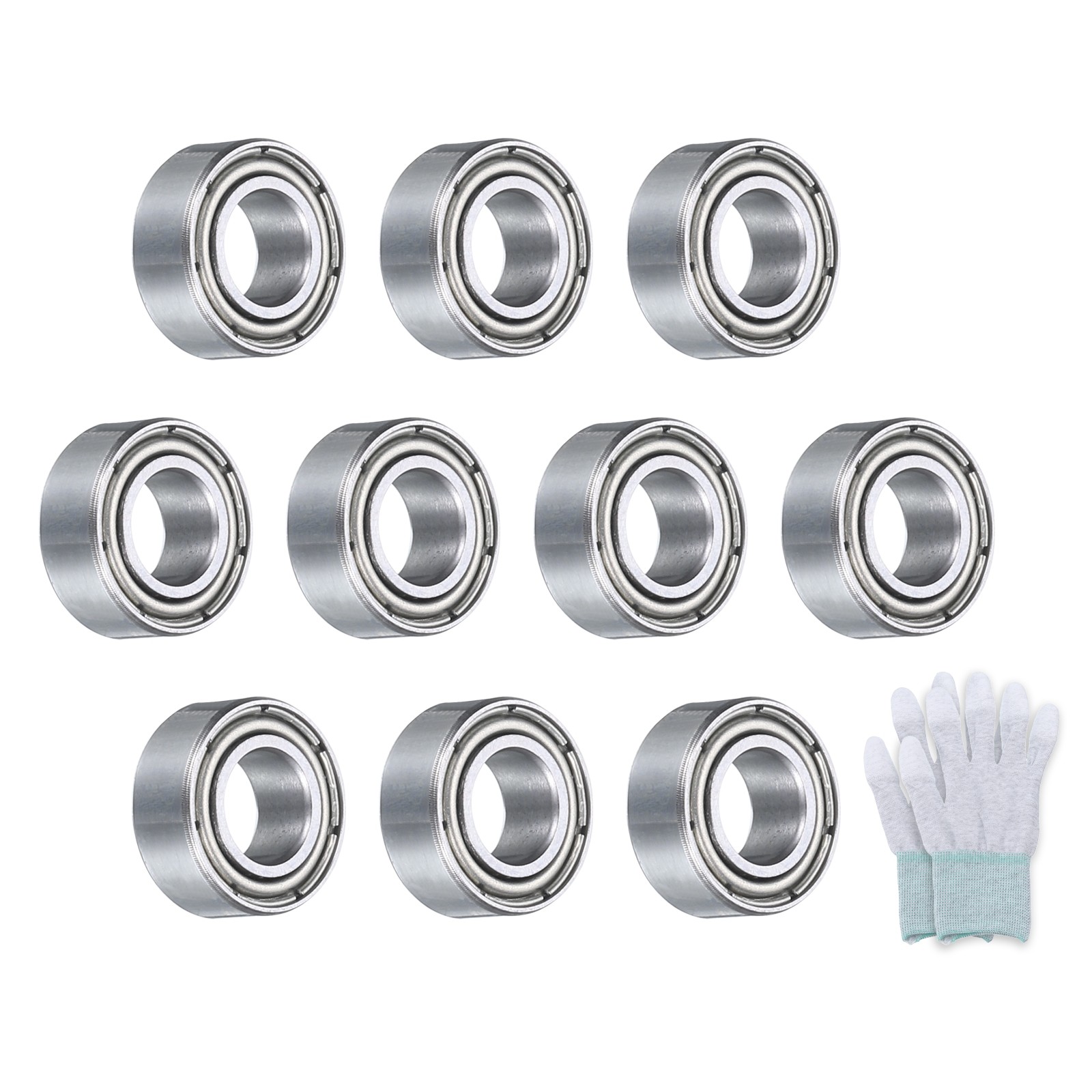 MR105ZZ Deep-Groove Ball Bearings Double Metal Sealed 10Pcs