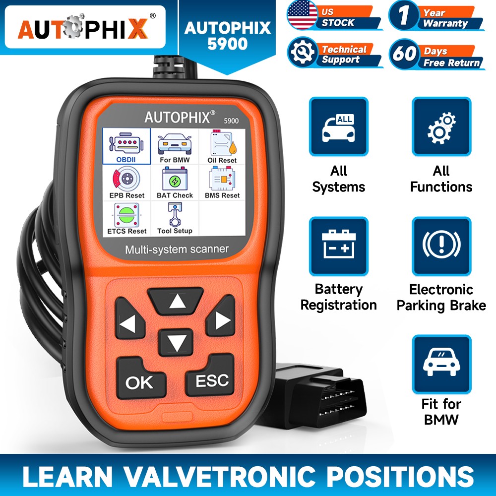 AUTOPHIX 5900 OBD2 Scanner Car All System ABS Reset Diagnostic For BMW Mini